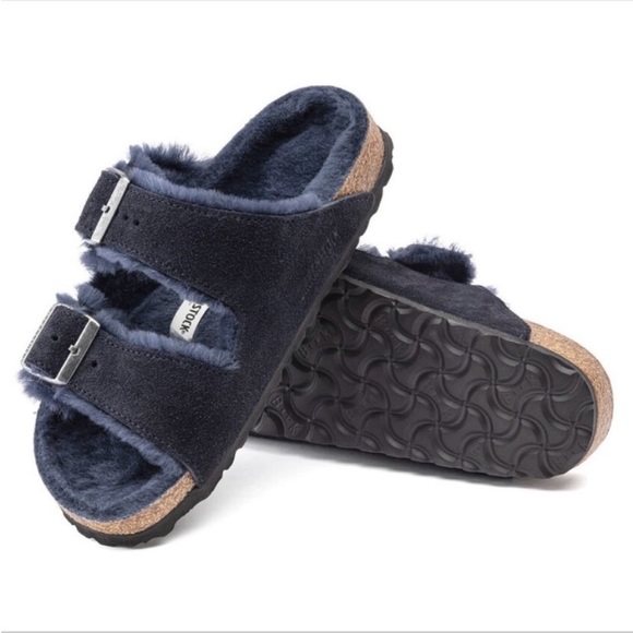 Birkenstock Arizona Shearling Suede
Leather in Midnight Size 39 - Picture 2 of 12